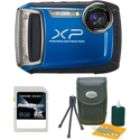 Fuji 16229646 3 KIT FinePix XP100 14MP Blue Rugged Digital Camera 