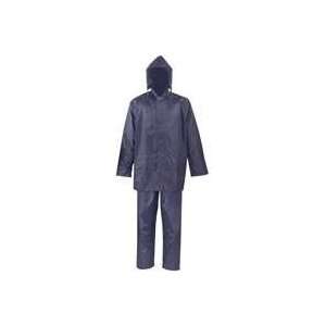  Polyester Rain Suit, 2 Pc Medium Blue Patio, Lawn 