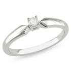 10 cttw Solitaire Diamond Ring in Sterling Silver
