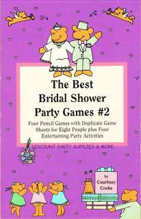 The Best Bridal Shower Party Games Book  