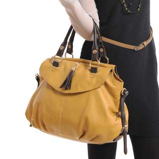 New Genuine Leather Real Leather Tote Shoulder Bag Purse Hobo Handbag 