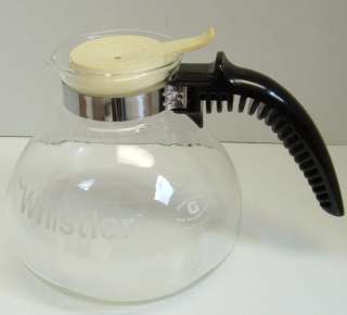 GEMCO WHISTLER WHISTLING GLASS TEAPOT KETTLE 8 C / WIRE  