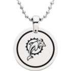 NFL Miami Dolphins Logo Circle Pendant with Chain
