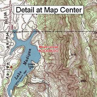  USGS Topographic Quadrangle Map   Mount George, California 