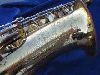 Vintage King Super 20 Tenor Sax Saxophone with case for restoration 