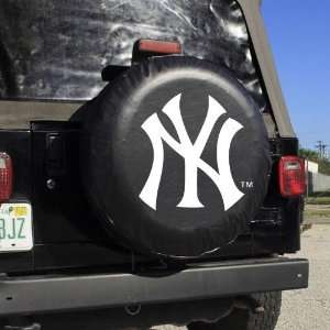  New York Yankees Black Logo Tire Cover: Sports & Outdoors