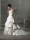 New White Ivory Satin Wedding Dress Size 8 10 12 14 16