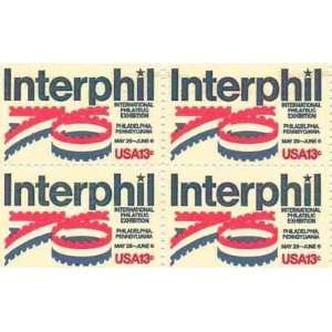  Interphil Set of 4 x 13 Cent US Postage Stamps NEW Scot 