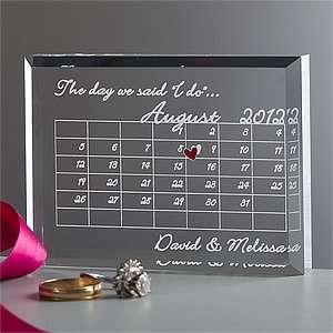  Wedding Calendard Personalized Wedding Keepsake: Home 