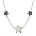 Bling Jewelry Two Tone CZ Snowflake Star Pendant Necklace with Chain 