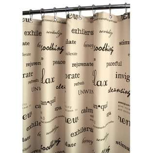 Watershed Resort Shower Curtain in Stone / Chocolate 