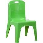 Flash Furniture YU YCX 011 GREEN GG   Green Plastic Stackable School 