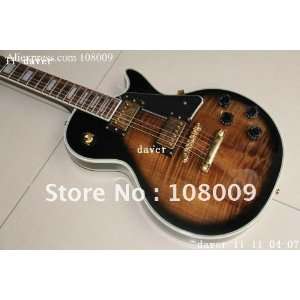   gifts les p custom black brown electric guitar Musical Instruments