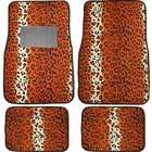   Universal Fit Animal Print Carpet Floor Mats for Cars / Truck   Cow