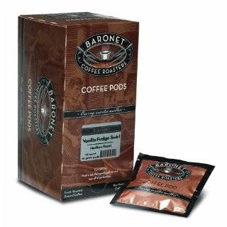 Baronet Coffee Chocolate Raspberry Medium Roast, 18 Count Coffee Pods 