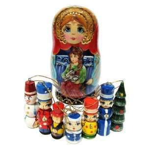    GreatRussianGifts Little Masha Ornament Set   5H Toys & Games