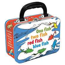   One Fish Two Fish Red Fish Blue Fish Tin Tote   Vandor   