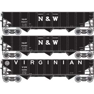  Atlas 0025 Freight Car Add On N&W Coal (3) for #0041 Set 