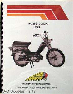 1979 Indian Moped Parts Book AMI 50 Manual  