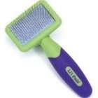  Lil Pals Slicker Purple and Green Brush for Dogs Extra Small