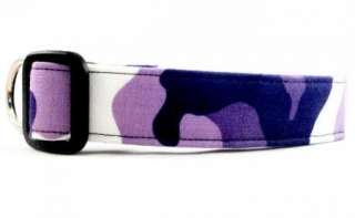 Awesome Bright Lilac Purple Camo Dog Collar Camouflage  