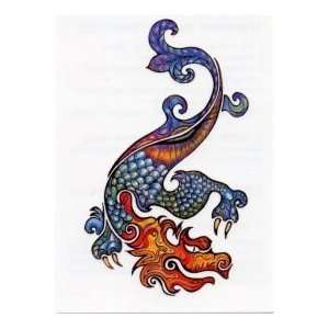  Dragon Multicolored Temporaray Tattoo Toys & Games