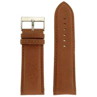 Extra Wide Watch Band Genuine Leather Calfskin Brown  