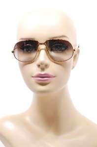   GOLD AVIATOR inspired Sunglasses Brown Lens Polished Gold Frame France