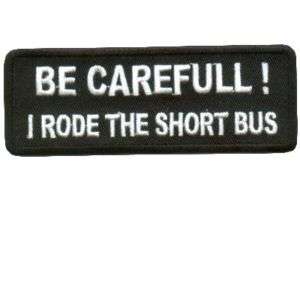 Rode The Short Bus Fun Embroidered Biker Vest Patch!!  
