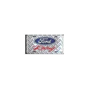 Ford Racing License Plate (Diamond Plate)