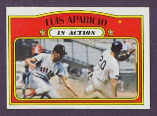 1972 Topps #314 Luis Aparicio In Action Red Sox (NM/MT)  