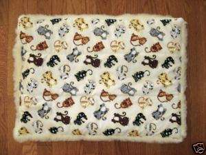 12 x 18Cat pad made with deluxe fleece and cat fabric  