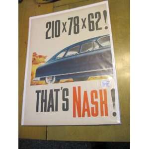  1949 NASH AUTOMOBILE PRINT AD 