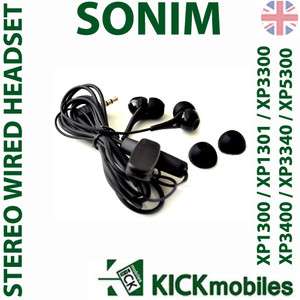 SONIM Genuine Stereo Wired Handsfree Headset for XP1300/XP1301/XP3300 
