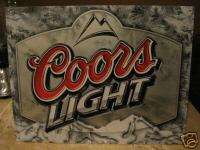New Tin Sign  Coors Light  