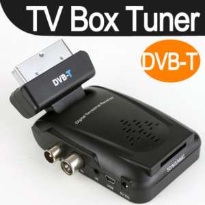 Digital Scart TV Box Tuner DVB T Mini Freeview Receiver  