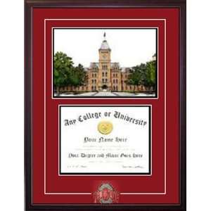  Ohio State Buckeyes Sprit Graduate Diploma and Lithograph 