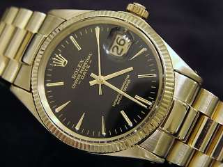 MENS ROLEX SOLID 14K YELLOW GOLD DATE PRESIDENT WATCH  