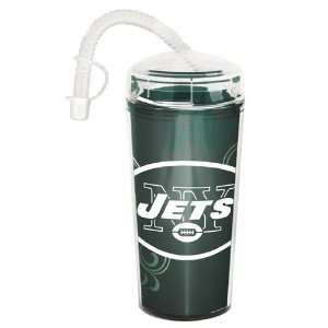  New York Jets NFL Double Wall Dombed Tumbler (16oz 