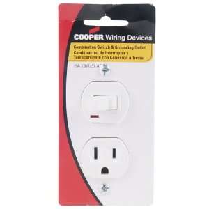  Single Toggle Switch & Outlet, White