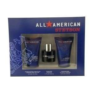ALL AMERICAN STETSON by Coty Gift Set for MEN COLOGNE SPRAY 1.7 OZ 