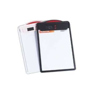 Clipboard with large 4 digit display LCD alarm clock with hourly time 