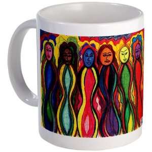  Six 6 women of color Art Mug by  Kitchen 