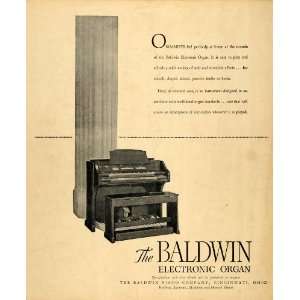   Organ Acrosonic Cincinnati   Original Print Ad