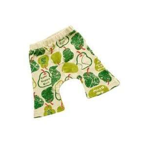  Sckoon Organic Cotton Monkey Pants green Pear 6 12 Month 