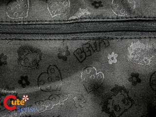 Betty Boop Plush Fur Hand Bag /Shoulder Bag w/Stone Buckle  