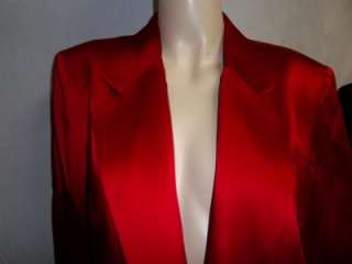 NEW KAREN KANES RED LINED JACKET W/LONG SLEEVES.SIZE 10
