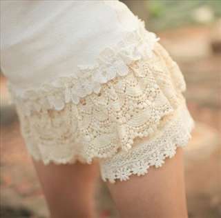 New Japan vivi style white LACE hot pants shorts Size M  