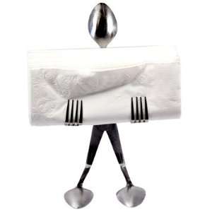  Forked Up Art Stainless Steel Napkin Stand   Spoon 