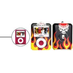  Gino Hell Fire Skull Plastic Hard Case for iPod Nano 3rd 
